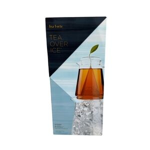 NIB Tea Forte Tea Over Ice Pitcher Set - Clear